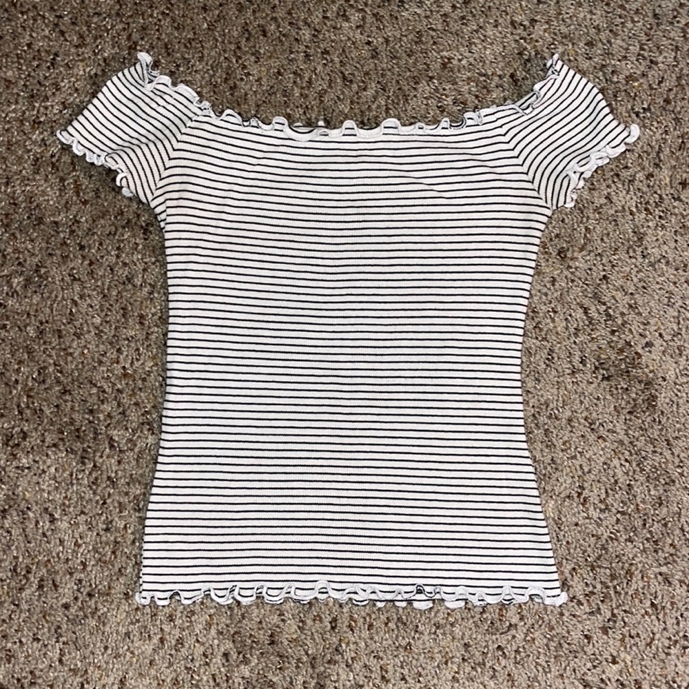 Hollister off shoulder striped top